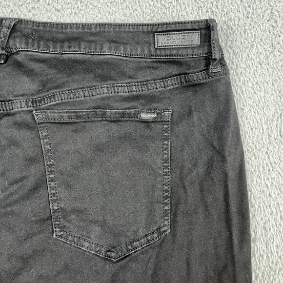 Volcom Brand Jeans Black Legging Ankle Fit Jeans Sz 22 W - Picture 5 of 5